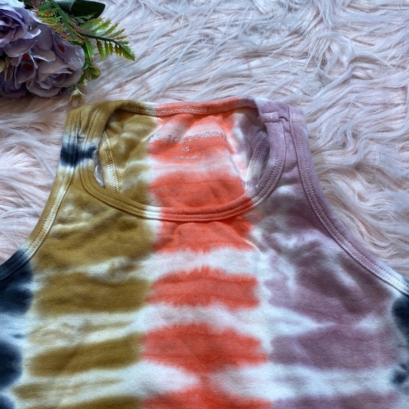 Electric & Rose Tie Dye Crop Tank sz XS - Picture 3 of 8
